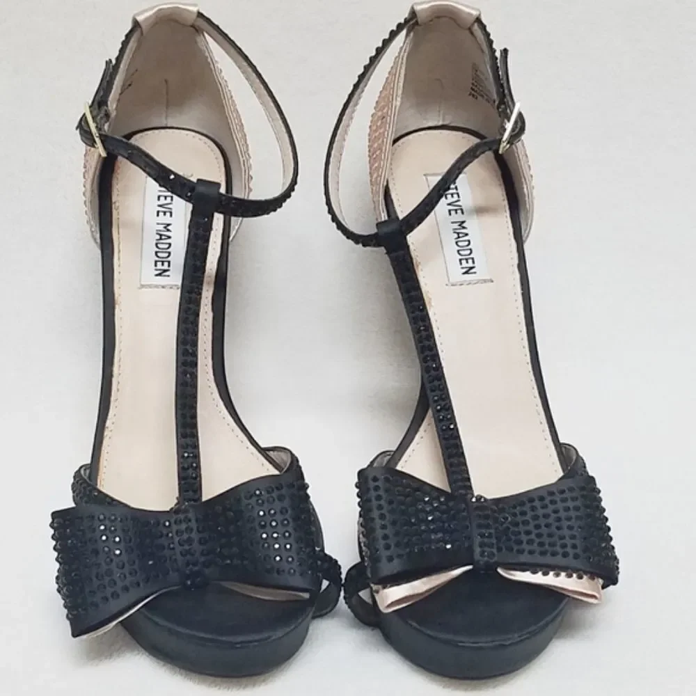 STEVE Madden Holly T-Strap Platform Stiletto Heels